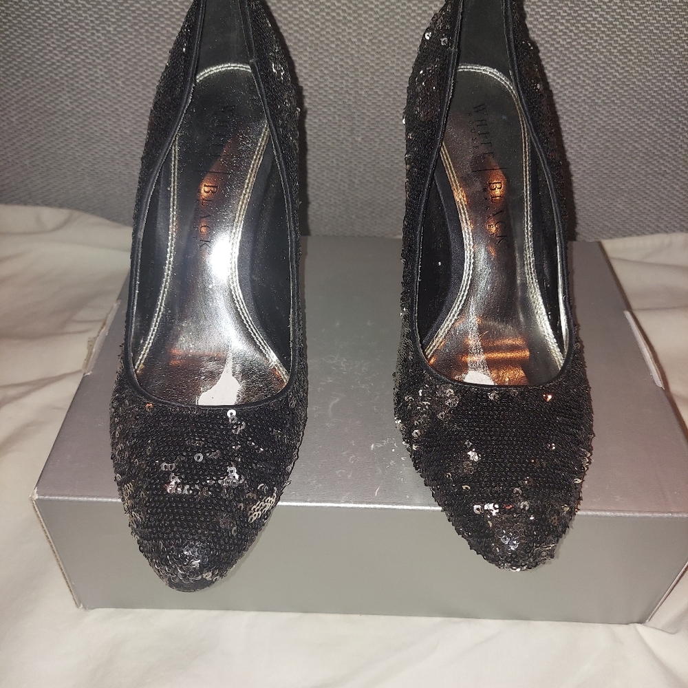 Sequin heels